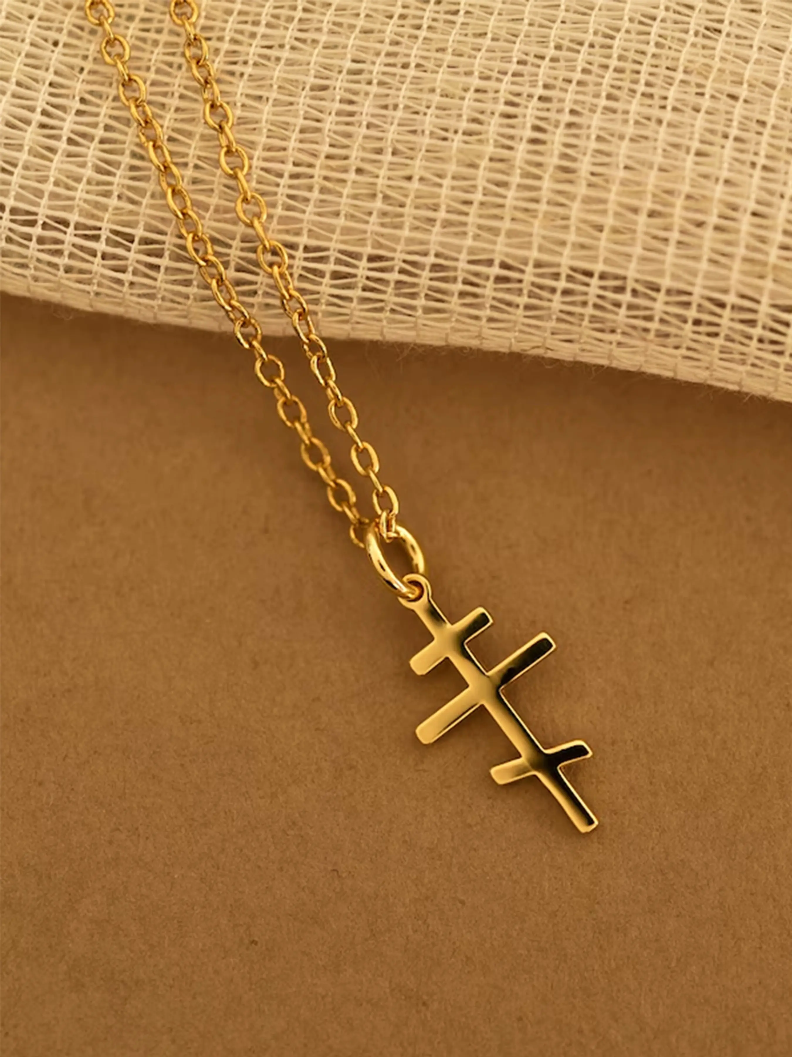 1Pc Russian Orthodox Cross Necklace, Copper Cross Chain Necklace, Christian Faith Jewelry, Religious Pendant, Spiritual Protection Gift, Unisex, Perfect for All Genders