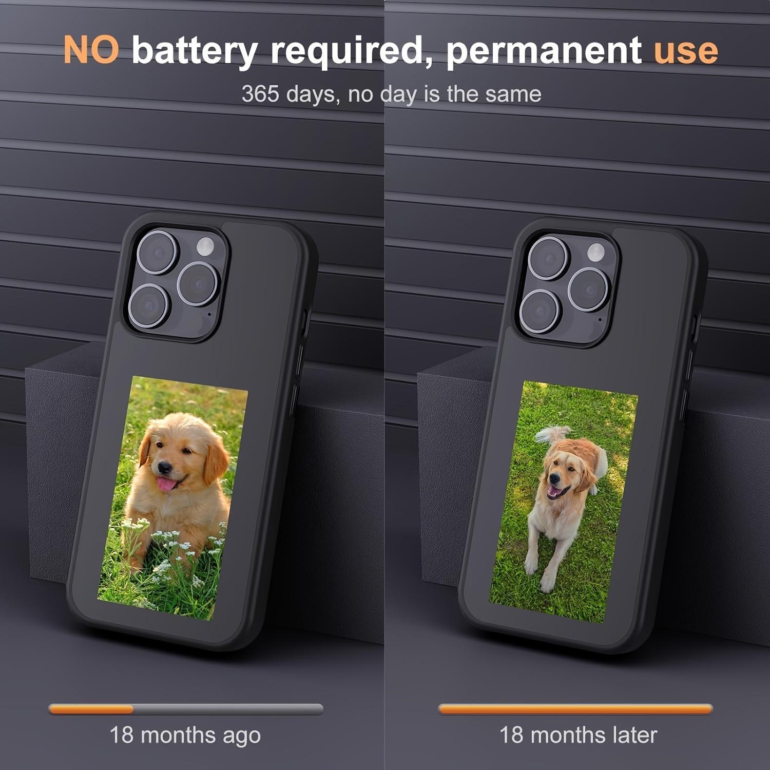 4-Color Ink Screen Projector DIY Protective Phone Case Cover, NFC Smart Screen Projector Phone Case Cover, Al Smart DIY Design Pattern Phone Case Cover for iPhone 11 12 13 14 15 16 17 Accessories