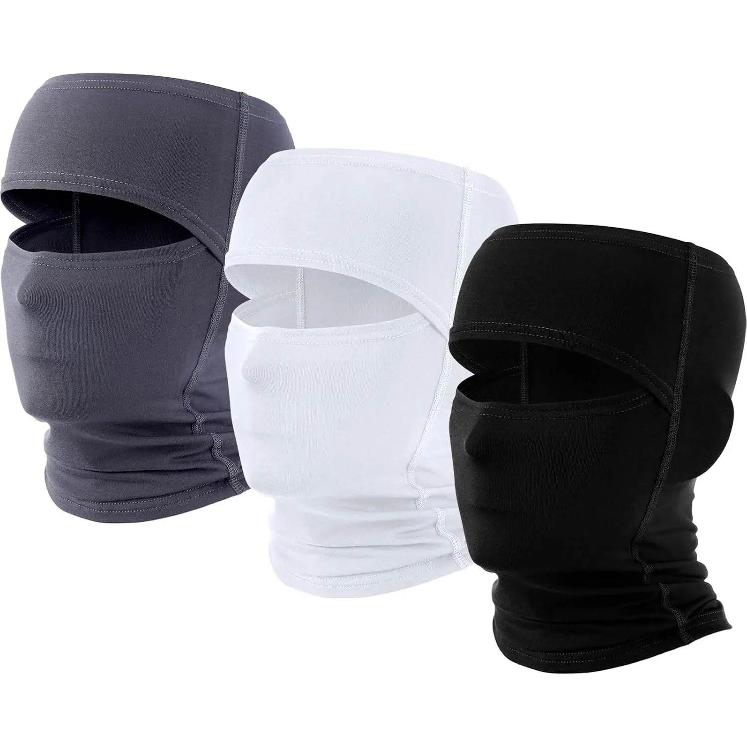 3 count Open Top Balaclava Ski  Sheisty  Full  Cover Windproof Wicking for  Football Sun Protection
