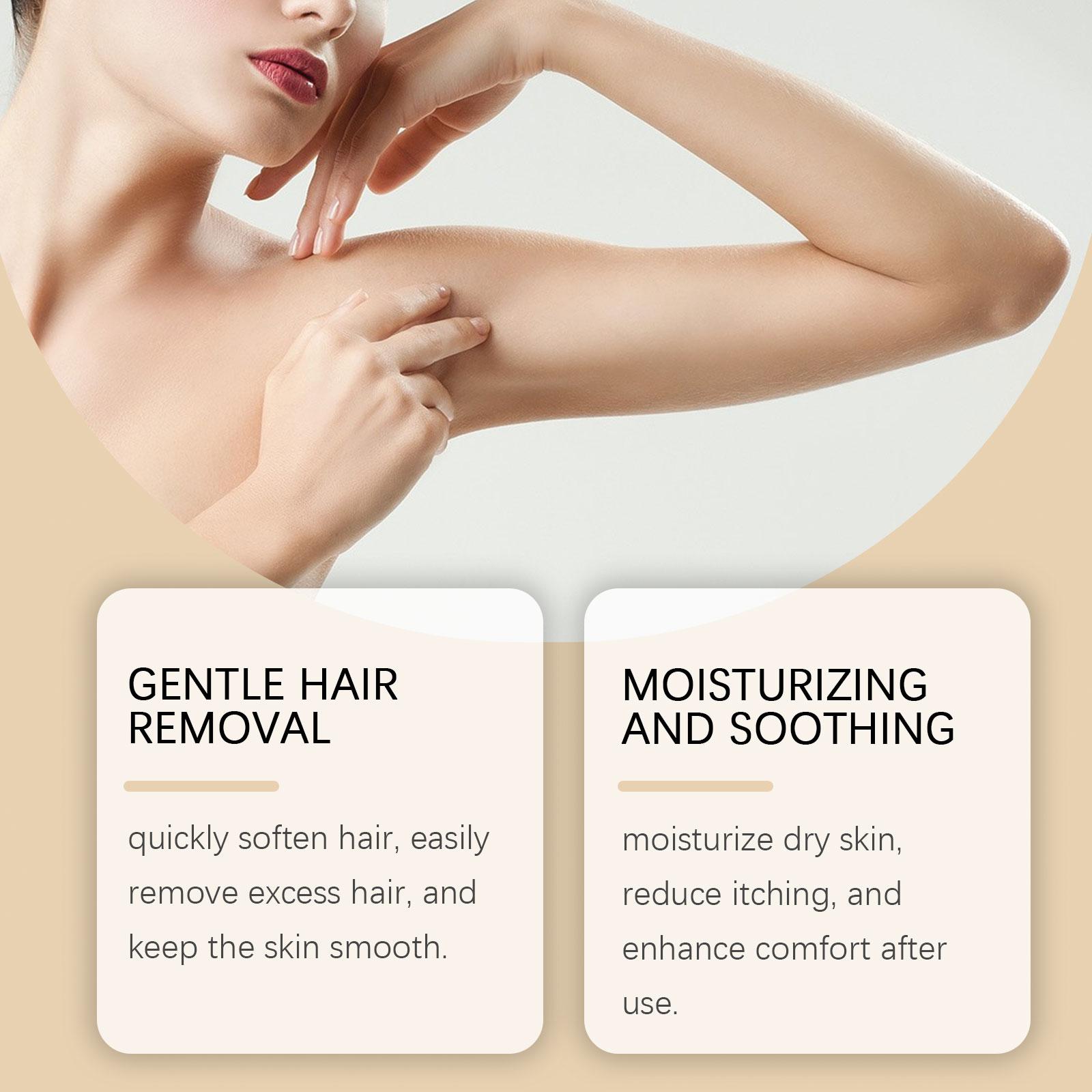 OceAura Moisturizing Skin Depilatory Cream gently cleanses the body's skin, leaving it moisturized and smooth, a topical care cream