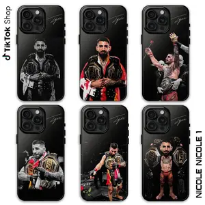 llia Topuria Legend Signature Phone Case, Iconic Fighting Star Black Phone Cover, Gifts For Fight Night Fans,Suitable for iPhone 17-11 Pro Max/Plus and  Samsung Galaxy S23-25