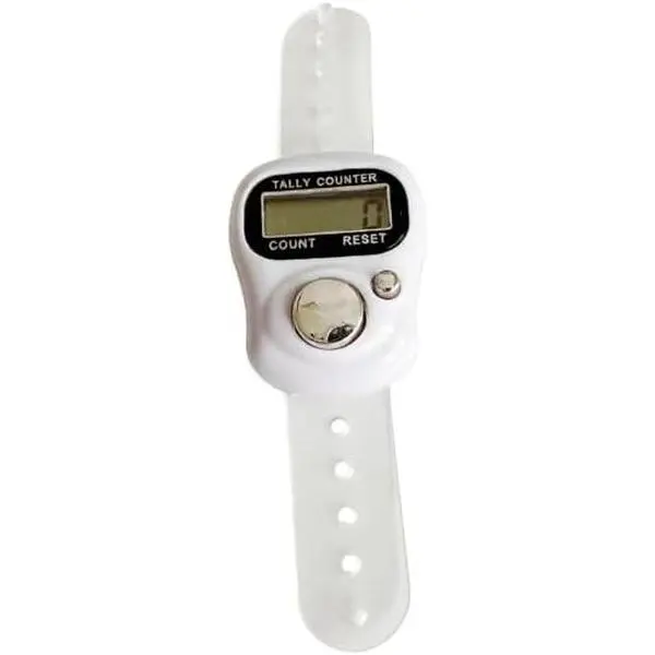 5 Digit LED Digital Row Counter, Handheld Tally Counter with Ring  Click Counter for Golf and Lap Counting