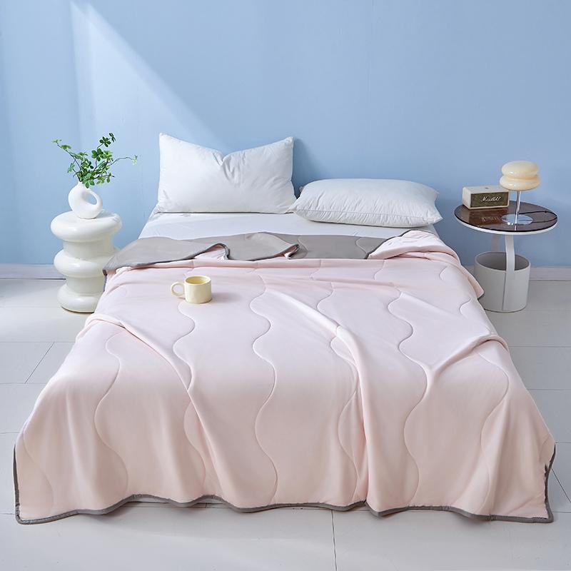 Solid Color Cooling Comforter, 1 Count Soft Breathable Skin-friendly Cooling Comforter, Cool Bedding for Home Office Use in Summer, Breathable Duvet Set, Lightweight Duvet, Machine Washable Duvet