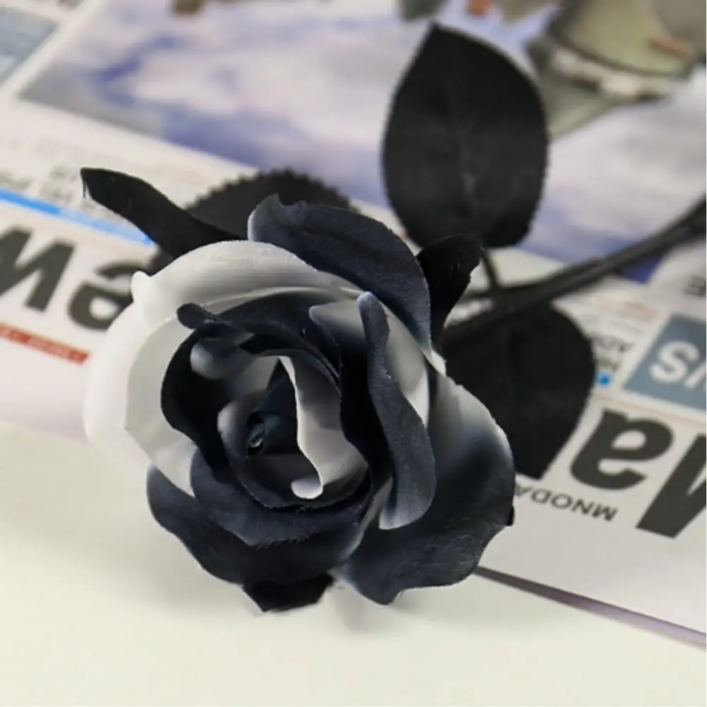 Realistic Rose Halloween Decorative Artificial Flowers, Wedding Festival Party Decoration, High-End Photography Props