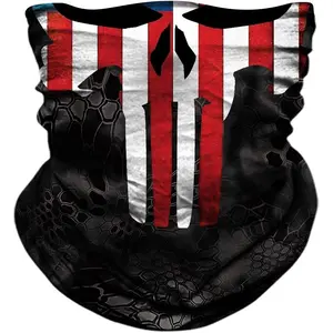 Seamless Neck Gaiter Shield Scarf Bandana Face Mask UV Protection for Motorcycle Cycling Riding Running Headbands