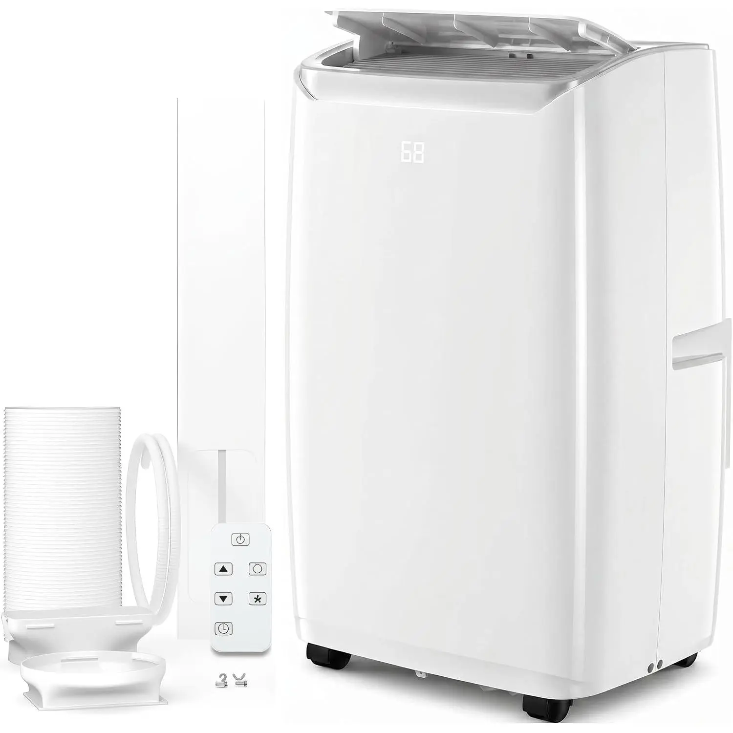 12000 BTU Portable Air Conditioner – 3-in-1 Cooling, Dehumidifier & Fan – Remote Control, 24H Timer, Sleep Mode, Window Kit – Energy Efficient – Cools Up to 550 Sq.Ft – Home & Office