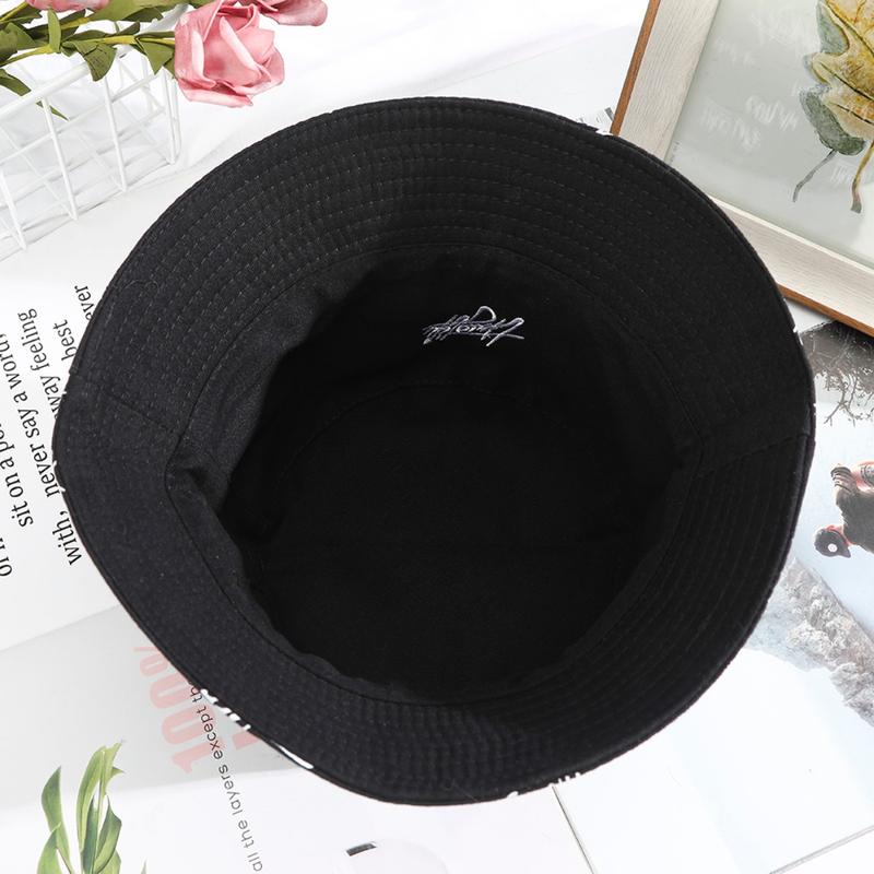 AWAYTR Unisex Double-Sided Fisherman Hat Summer General Sun Hat Trendy Letter Printing Wide Basin Hat Hip Hop Bucket Hat Outdoor AWAYTR Unisex Double-Sided Fisherman Hat Summer General Sun Hat Trendy Letter Printing Wide Basin Hat Hip Hop Bucket Hat Outdoor