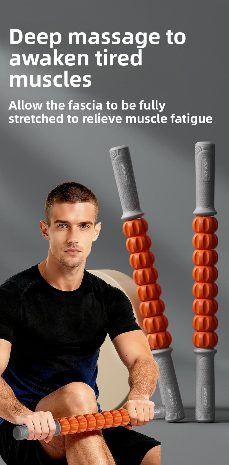 Fitness recovery massager, leg fascia relaxation roller, Langya massage stick, cross-border yoga products