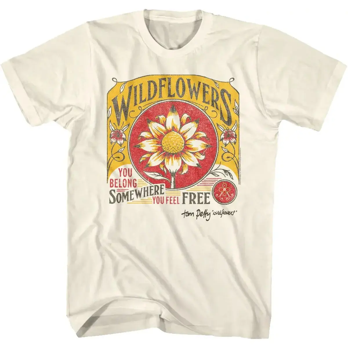 Wildflowers Tom Petty T-Shirt, 80S music Tee, tshirt for men, tshirt for women Menswear Retro Top Classic