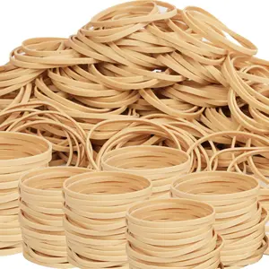 Rubber Bands Size#32 (3" x 1/8") 220pcs Beige Elastics Band for Office Supplies Home School