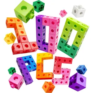 100PCS Math Linking Cubes, Math Cubes for Kids Ages 4-8, Counting Snap Cubes Manipulatives with 10 Colors, Preschool Learning Activities, Classroom Supplies & Homeschool (100-Cubes)fidget toys