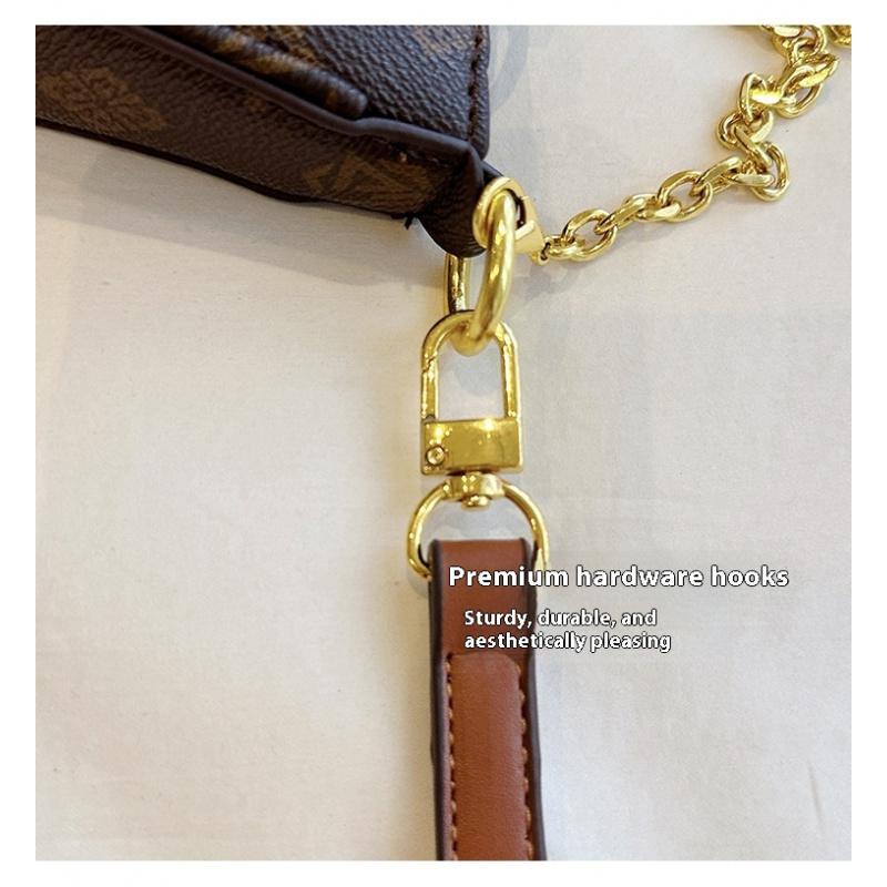 Women's Fashion Bag Women's Vintage Print Chain Small Square Bag Women's Shoulder Bag Crossbody Bag Women's Crossbody Bag Daily Bag Leather Satchel