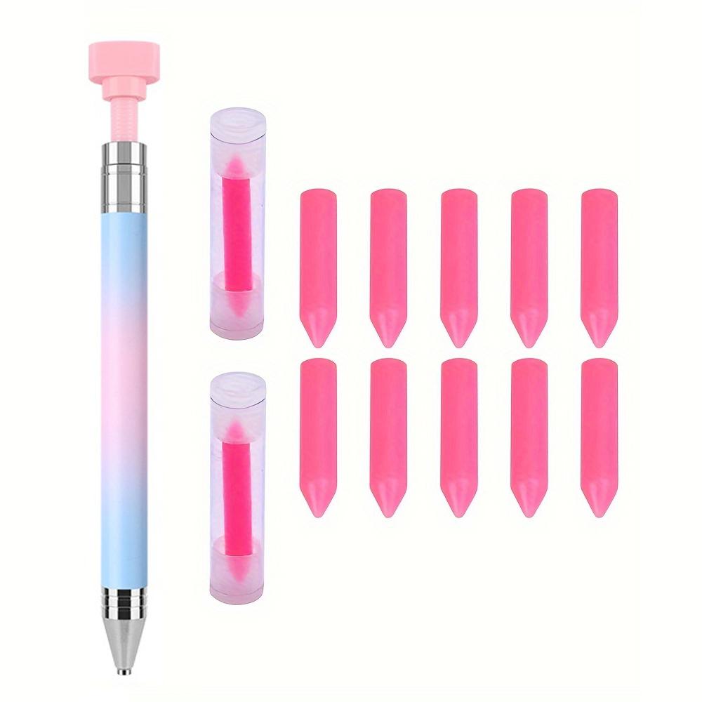 Diamond Art Painting Pen Set, 1 Count Adhesive Pen & 10pcs Replaceable Wax Tip, DIY Diamond Arts Colorful Painting Tool for Home School Office, Christmas Gift, Mother's Day Gift, Gift for Mom!