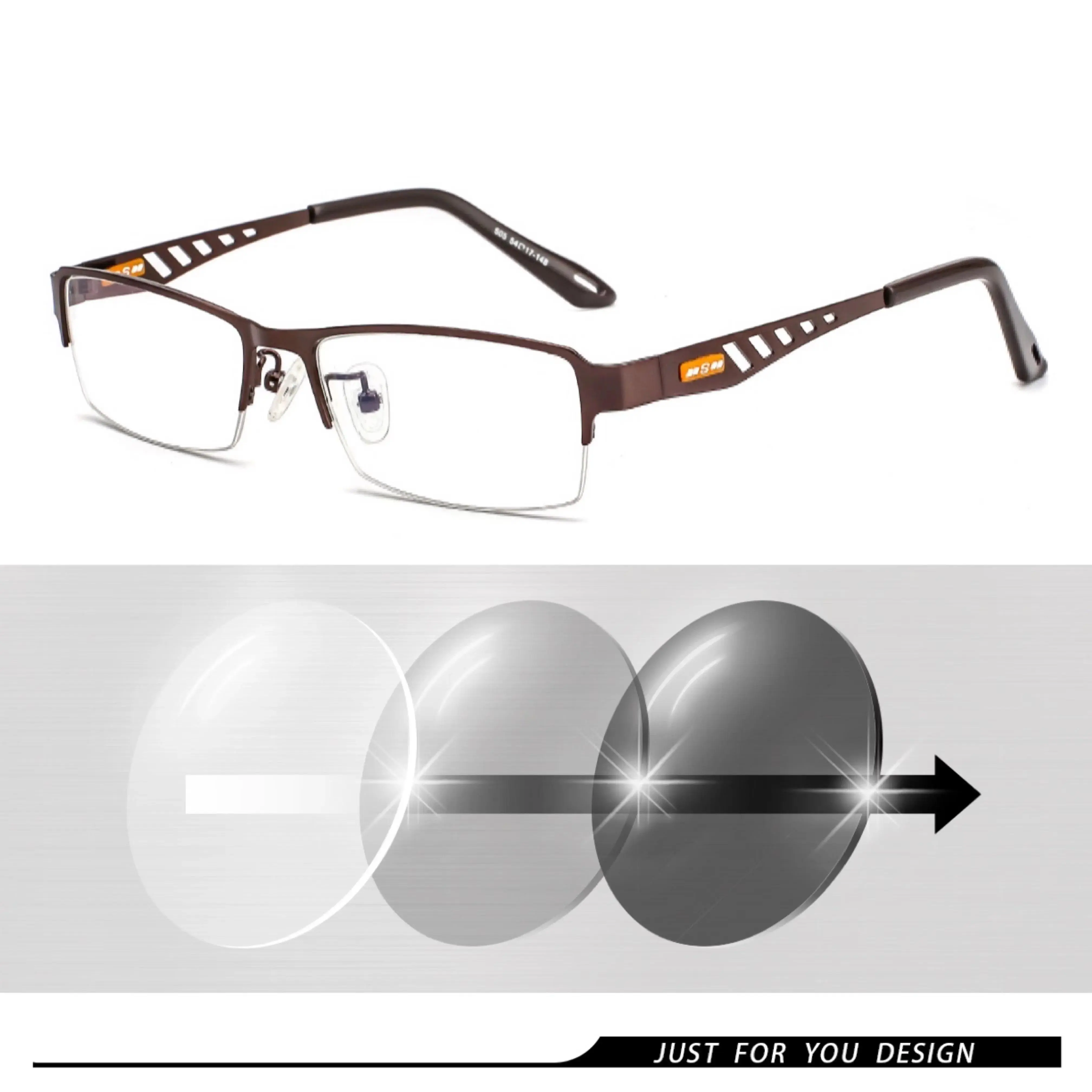 Photochromic Eye Glasses Men Women Myopia Eyeglasses Finished Glasses Students Short Sight Eyewear 0 +0.5 +1 +1.25 +1.5 +1.75 +6