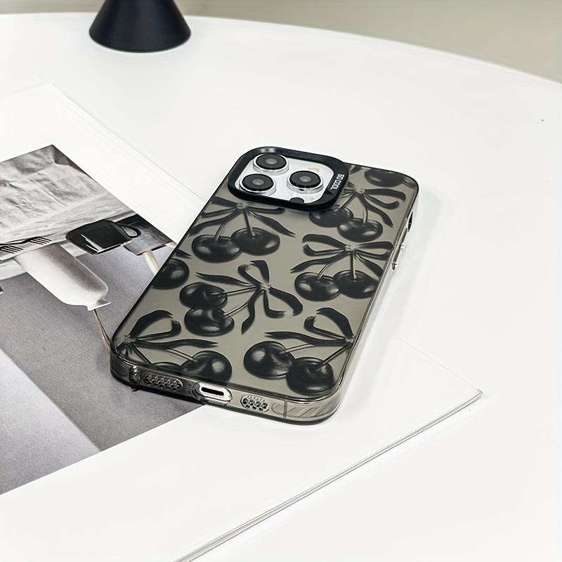 Cherry Pattern Case for iPhone 17 16 15 14 Pro Max 13 12 11 XR XS Plus Shockproof Drop Protection Durable PC Cover Non-Slip Design Gifts for Women Men