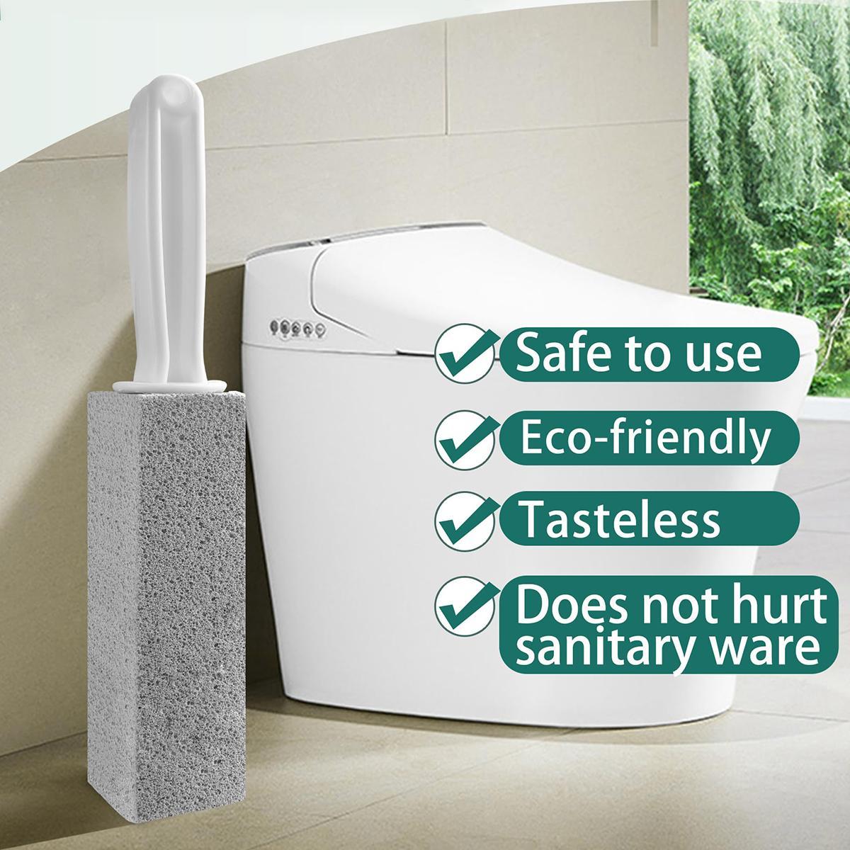 Pumice Toilet Cleaning Brush, 1/2/5 Counts Plastic Toilet Stain Bathroom Scar Cleaning Brush, Yellow Scale Powerful Pumice Brush