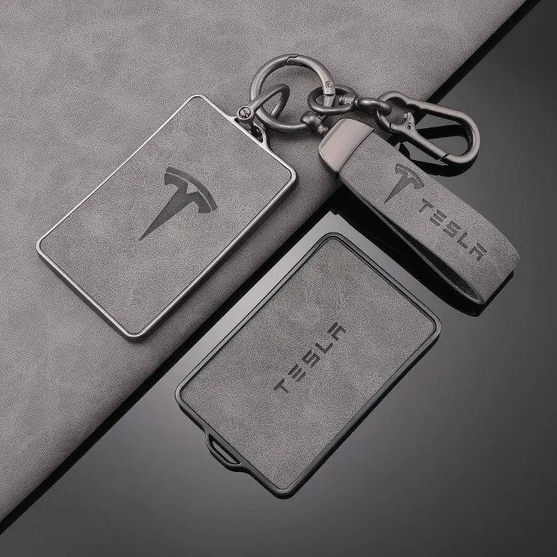 Tpu Car Smart Remote Key Card Cover Case, Key Bag Shell Holder, Protection Keychain Styling Accessories for Tesla Model 3 Y X S 2020