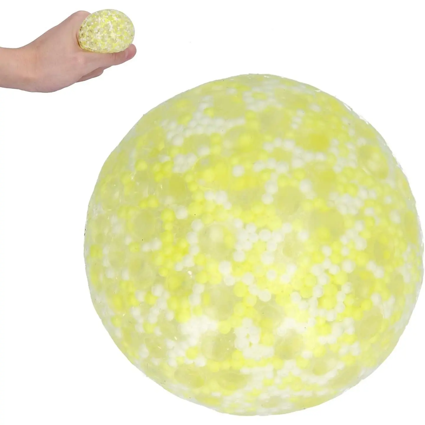 Stress Relief Squeeze Anxiety Relief Decompression Toy for 3 Years OldPink Observational Cognit Stress BallSqueeze BallAnxiety BallDecompression ToySqueeze (Yellow)