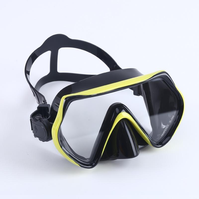 Swimming diving goggles, nose protection, integrated silicone mask, scuba deep water snorkeling equipment, diving mask     stealth snorkel