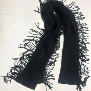 Harajuku Gothic Punk Striped Tassel Scarf Unisex Shibuya Hot Girl Stray Wind Japanese Otaku Secondary Yuan Knitted Scarf