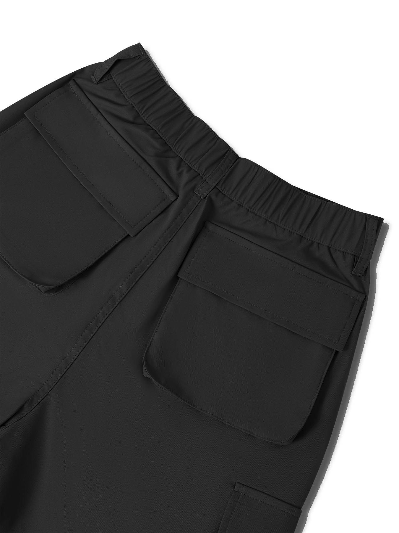 Women's Plain High-Waisted Cargo Pants with Pockets and Drawstring, Fashion Y2K K-Pop Style Streetwear Trousers for Daily Wear, Ladies' Baggy Pants for Fall & Winter