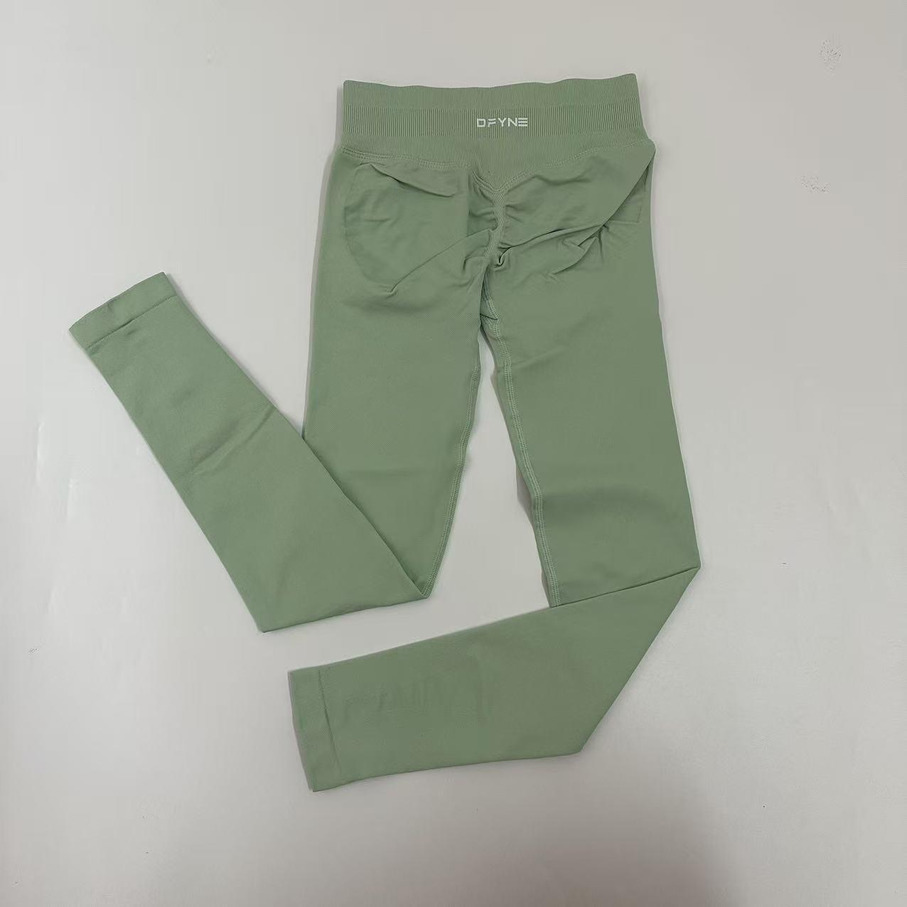 Dfyne Impact High-waist women's tight-fitting trousers and seamless yoga pants, suitable for sports, cycling and outdoor activities.