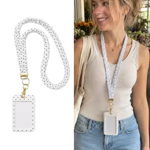 Multi-Functional Phone Lanyard ID Card Holder Strap, Keychain Compatible, Detachable Chain, Anti-Loss Mobile Accessory