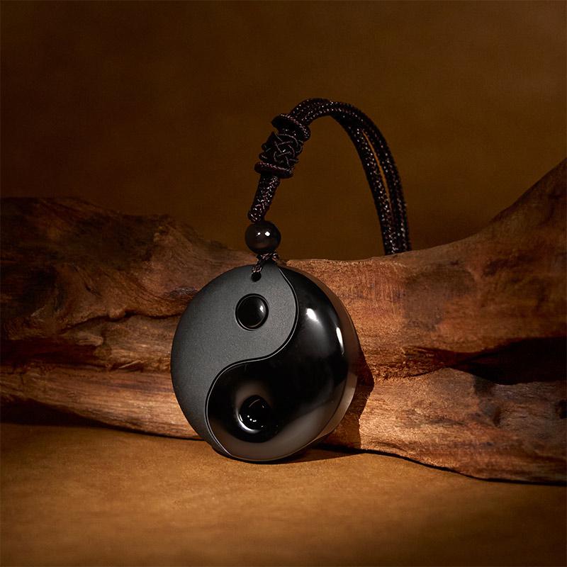 BuddhaStones Yin Yang Balance Necklace – Release Negativity & Restore Inner Harmony |   Feng Shui Pendant for Positive Energy |   Modern Spiritual Jewelry