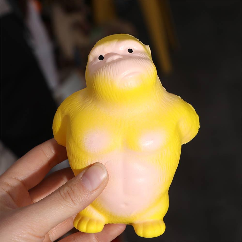 Orangutan Squeeze Vent Gorilla Slow Rebound Yellow Squeezing Monkey Toys Creative Funny Soft Glue Gorilla Toys Adults Gifts