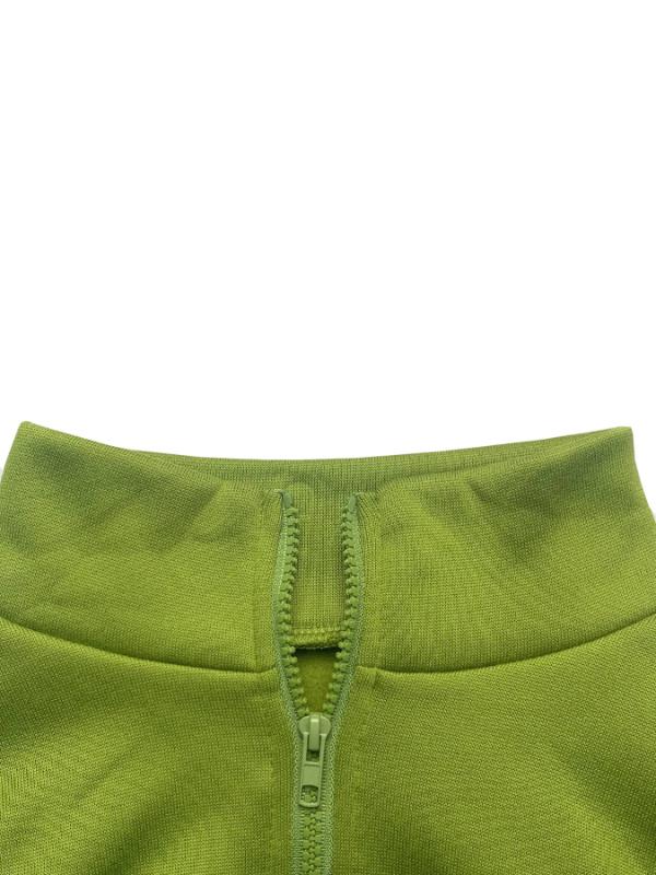 Women's Two-piece Zipper Half Collar Waist Cinched Fleece Sweatshirt Tied Rope Pants Set 2026 Autumn Slim Fit Tracksuit Set Crop Tops Flare Pants Set Fit  Tracksuit Set Drawstring Flare  Set Lounge Set with Flare Leggings Lounge Set with Bell Bottoms