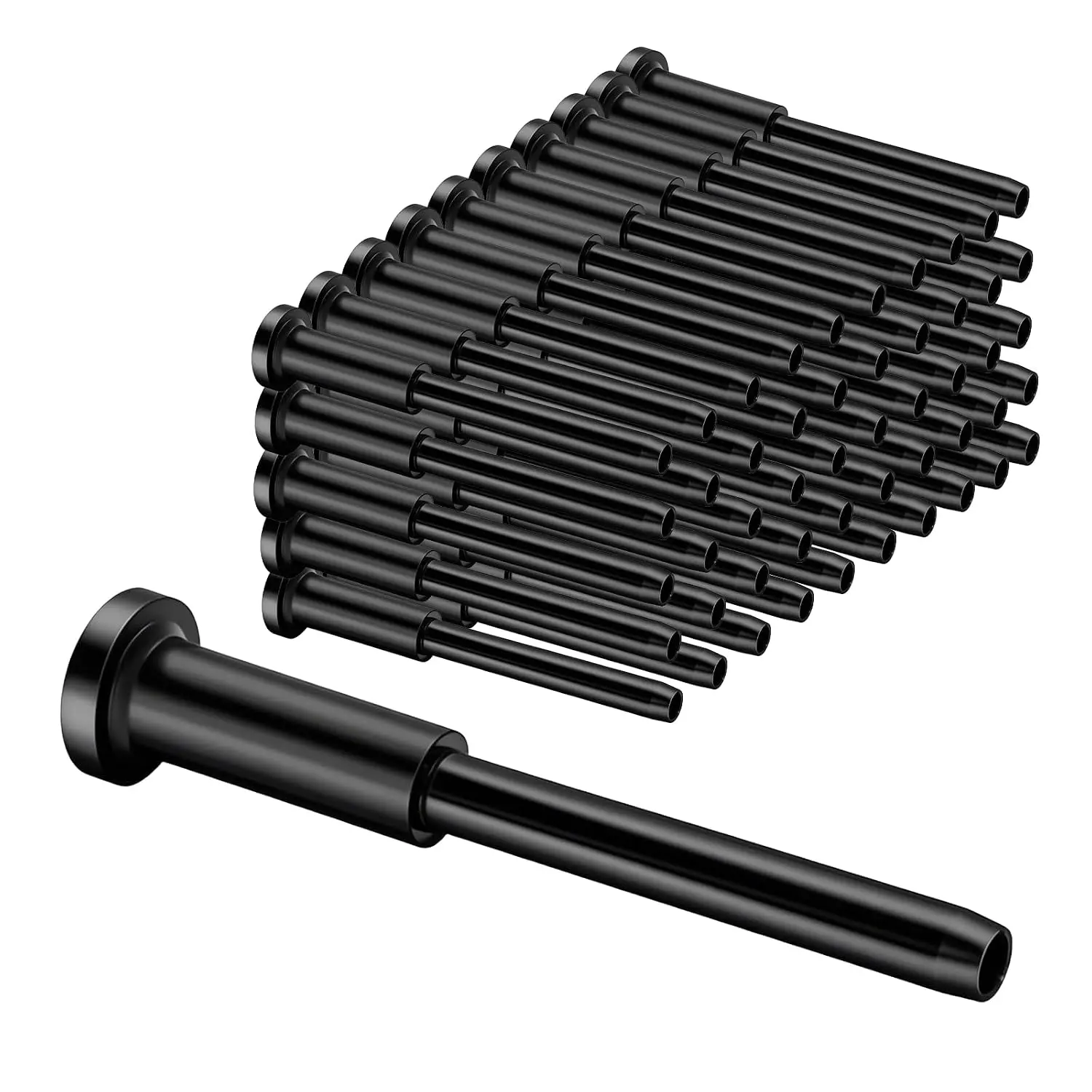 1/ 8inch Black T316 stainless steel invisible cable railing kit, used for crimping stud ends on decks, stairs, wooden and metal posts, black cable railing hardware