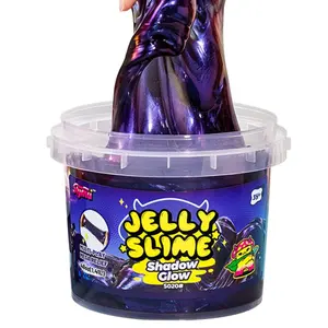 Slymu Jelly Slime Shadow Glow - Purple,  Unscented, Sensory Fidget Toys, 3.1 lbs, Stress Relief, ASMR, Crisp Texture, Bucket, Party Favors for Kids, Birthday Gifts for Girls and Boys, Goodie Bag Stuffers