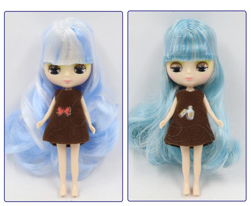 DBS blyth mini doll 10CM BJD normal body doll cute girls gift anime toy random dress