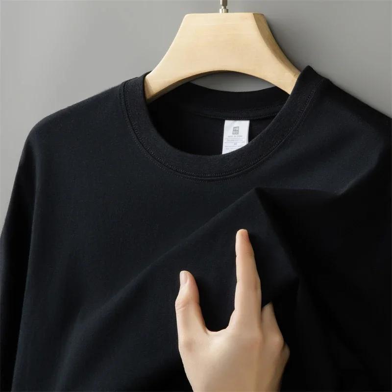 Kyn Apparel Solid Color Round-neck Large-size Men Women T-shirt Street Casual Sport Comfort Versatile Couple Adult Short-sleeve