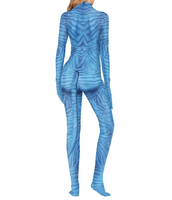 Avatar Halloween Costume For Adult Women Men  Avatar The Way of Water Tail Bodysuit Cosplay Alien Costume Birthday Party Clothes