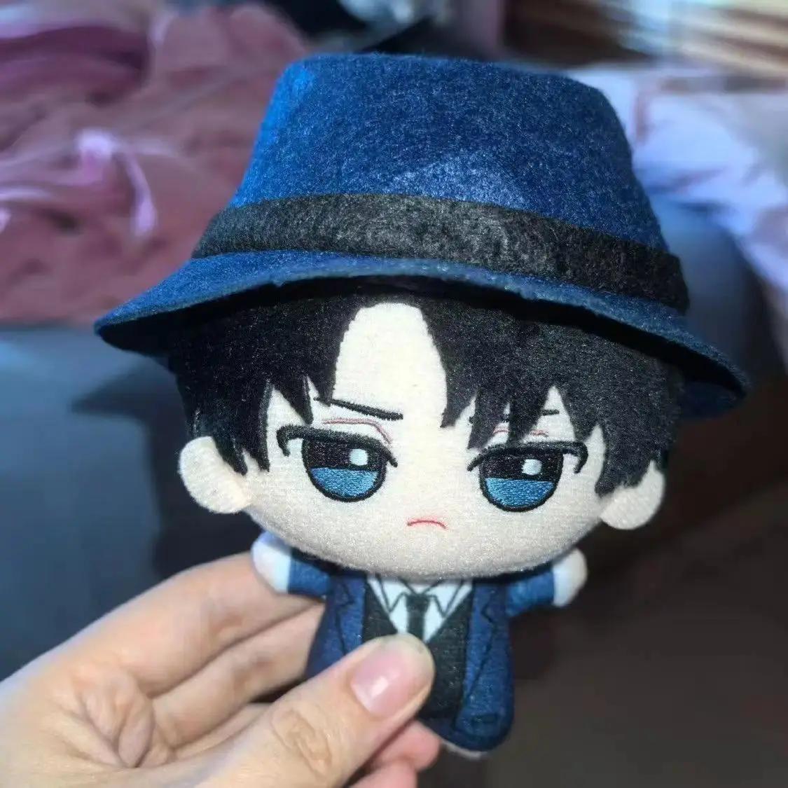 10cm Attack on Titan Plush Toy, Cute Eren Yeager Nunu Style Cotton Doll, Mikasa Themed Pendant Keychain, 2026 Popular Collectible Toy, None