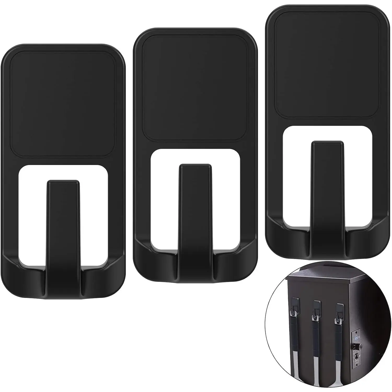 Grill Hooks,  Hooks for Grills, Rust Proof & Heavy Duty Outdoor  Hooks, Grills  Hooks for Barbecue Tool, Outdoor , Refrigerator, Grill, Kitchen, Black(3 Pack)