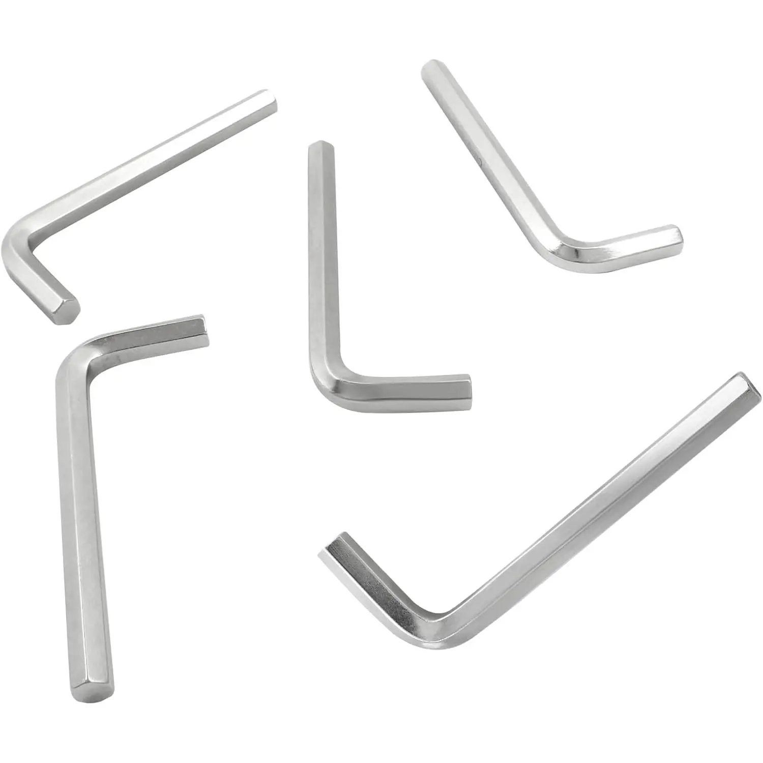 8mm/5/16 Inch Allen Wrench, L Shaped Hex Key, 5 count | Heavy Duty Steel, Hexagon Wrench Tool, For Repairing, Installation
