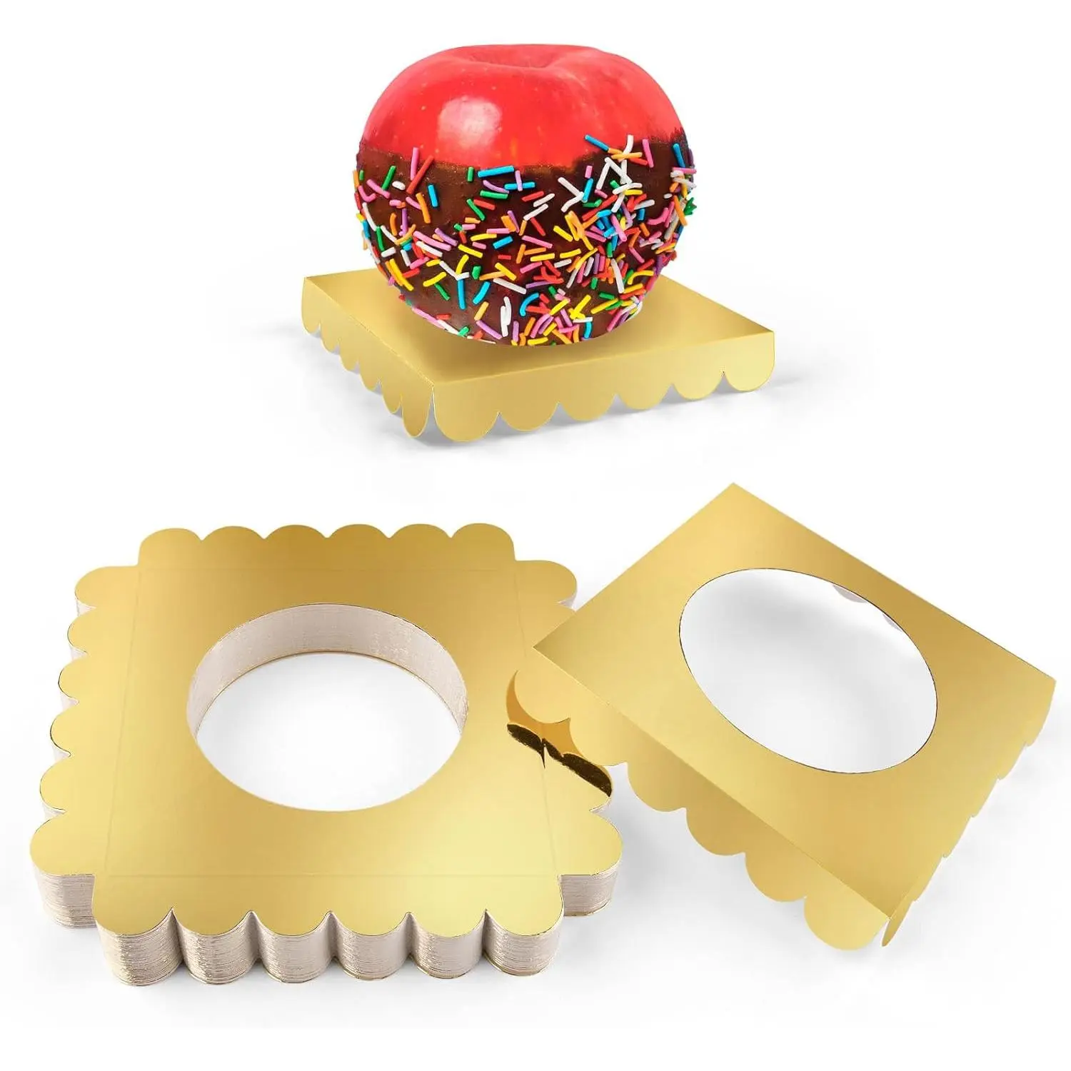 50 count Candy  Box Base, Caramel  Box Inserts, Candy  Supplies | Square Caramel  Wraps Tray, DIY Candy  Supplies, for Cake Pop, , Wedding, Party, Christmas