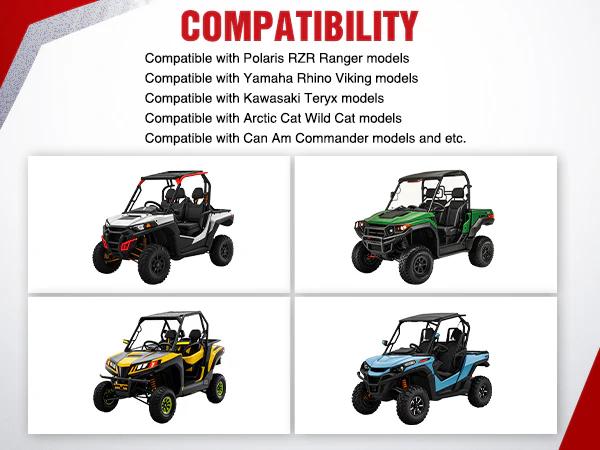 Nilight UTV ATV Turn Signal Wiring Harness Kit Street Legal Flasher Relay Kits with Vertical Rocker Switch Red &Yellow Lights for Polaris Kawasaki Teryx Can Am Commander Cat Wild Green Backlight