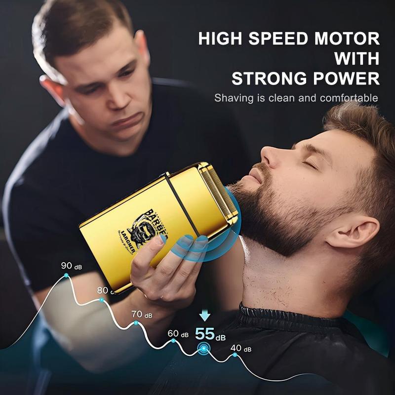 Professional 4 in 1 Kit, 1 Set Rechargeable Hair Clipper with Accessories, Hair Grooming Kit for Home & Salon Use, Barber Clippers Set