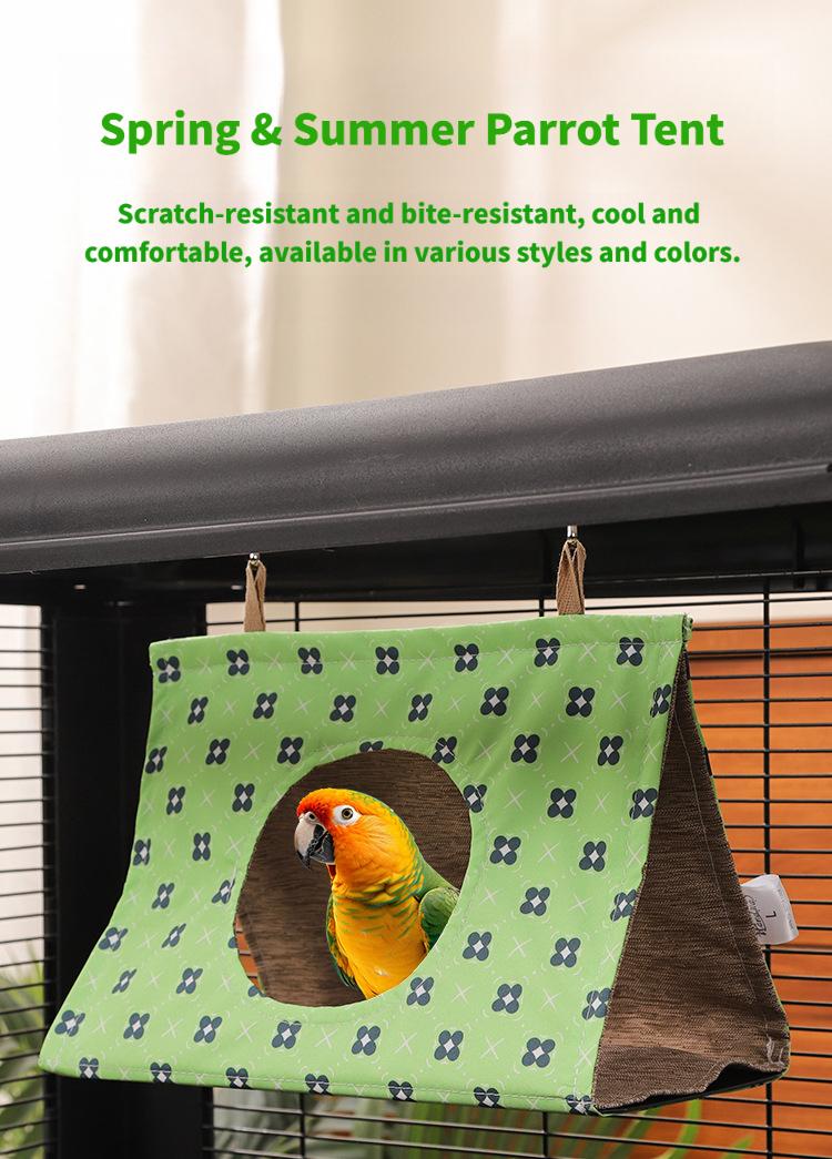 Summer Cooling Bird Nest for Parrots, Mynas, Sugar Gliders – Breathable & Cool, Scratch & Bite Resistant, Available in Multiple Colors