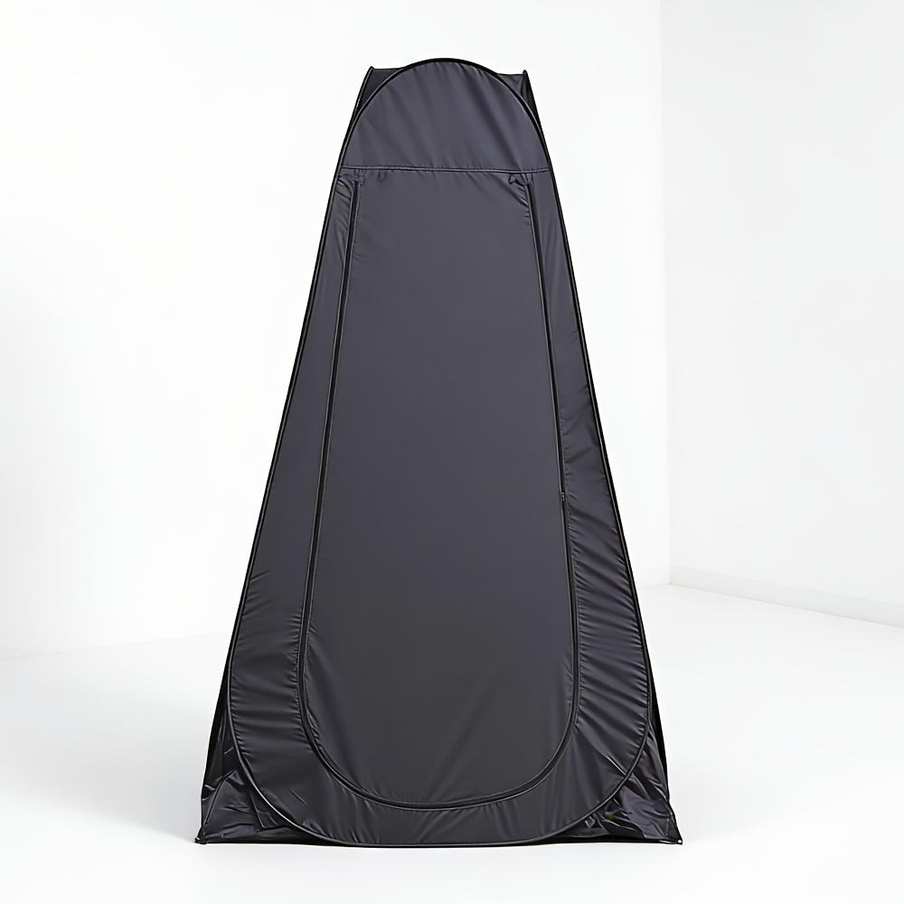 Dark gray portable changing and shower tent, heightened and thickened, easy to fold, suitable for multiple scenarios, quick-open outdoor camping movable toilet private tent