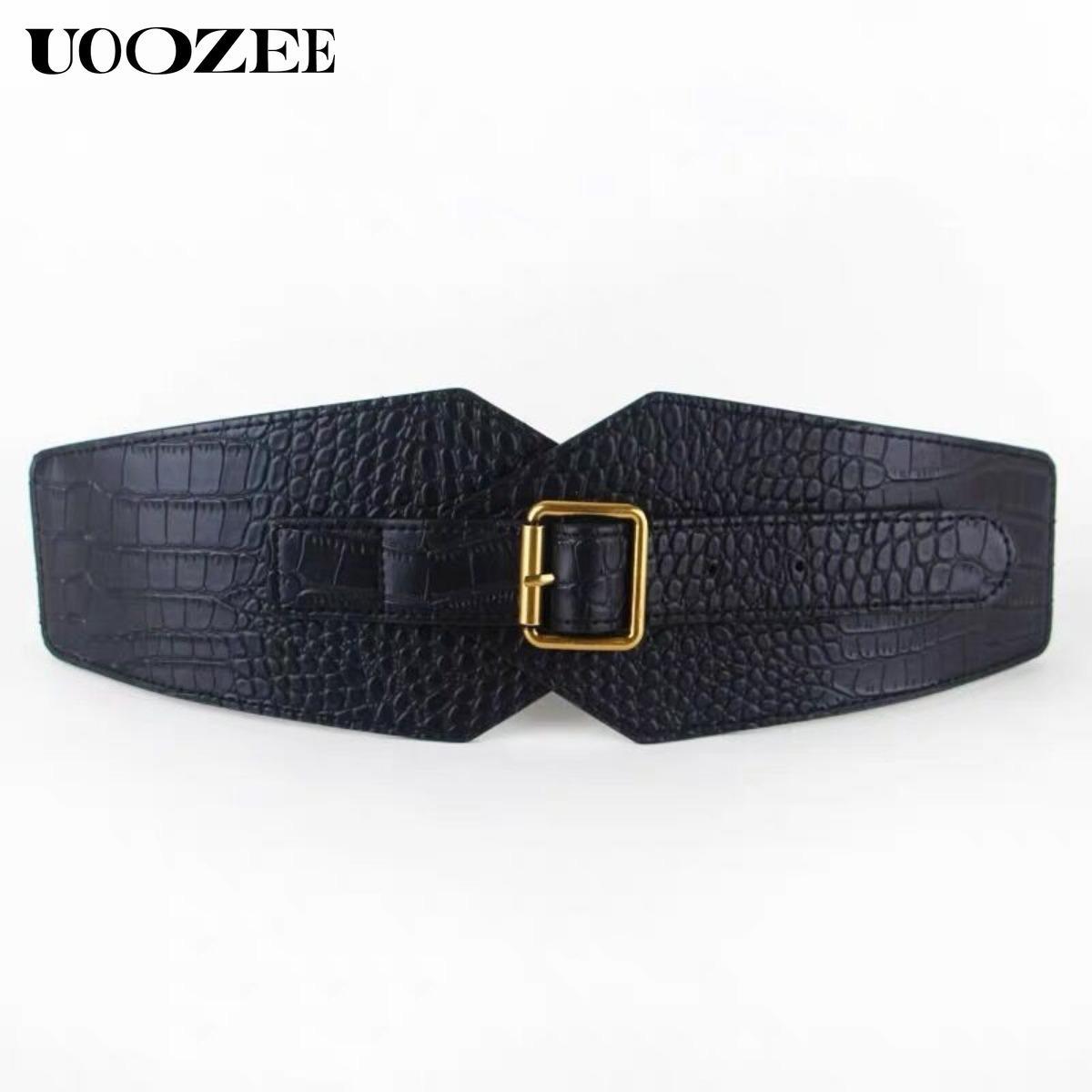 UOOZEE-LIVE Women's Fashionable European and American style belt for women to decorate coats and dresses, belts to tighten waist, elastic waistband for suits