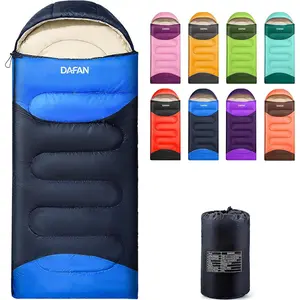 Lightweight Sleeping Bag for Adults, 3-Season Waterproof Backpacking Sleeping Bags with Compression Sack, Comfort Temp 50–68°F, Portable Camping Essential Gear for Travel, Hiking, Outdoor, Indoor