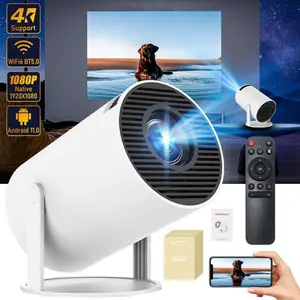 Portable Projector, Auto Keystone Correction Mini Projector, 4K/ 200 ANSI Smart Projector with 2.4/5G WiFi, BT 5.0, 130 Inch Screen, 180 Degree Flip C35WarmKitchenHub