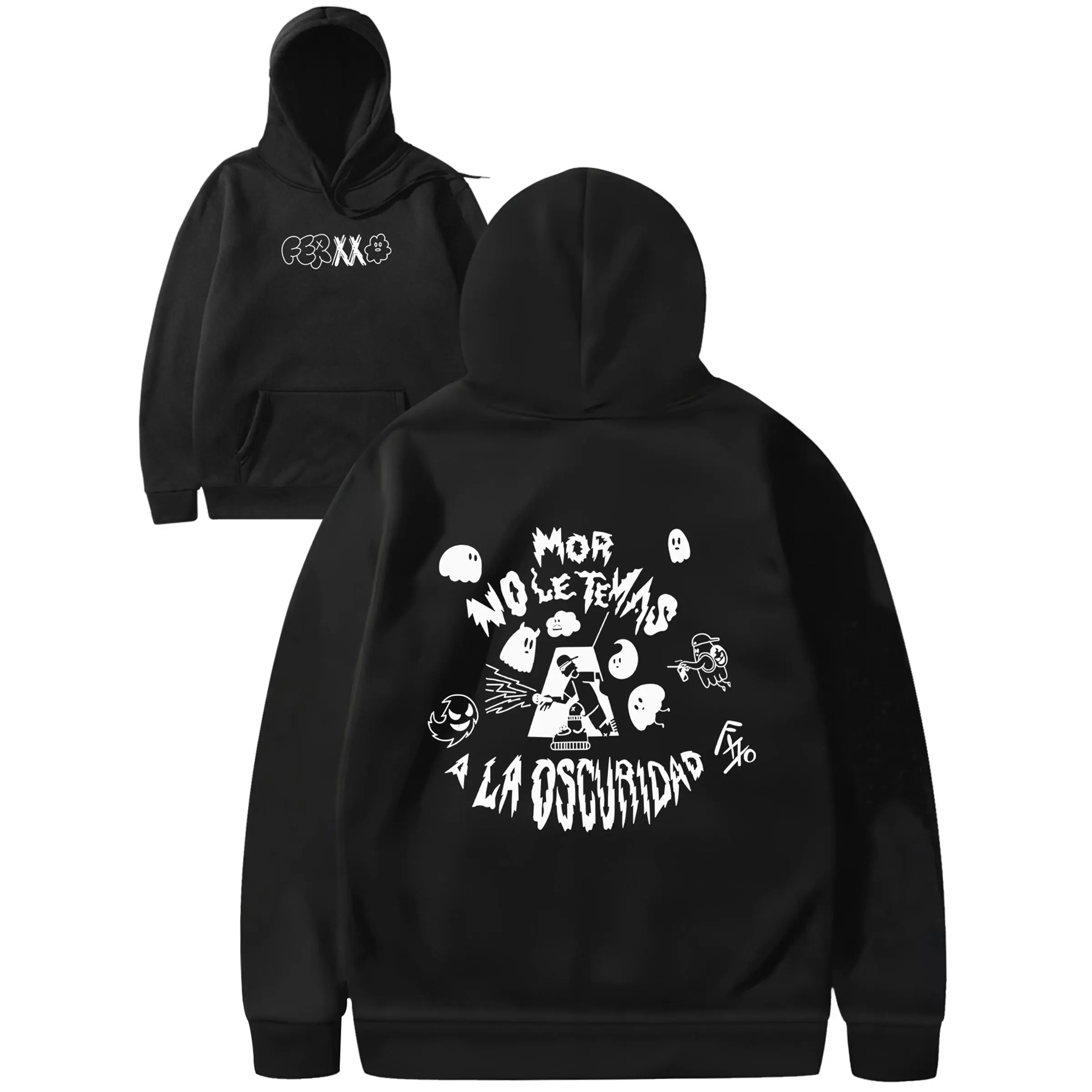 Feid Hip Hop Hoodie Feid Ferxxxo Retro Music Album Hoodie Merch Hoodie Street Wear Men's Sweatshirt