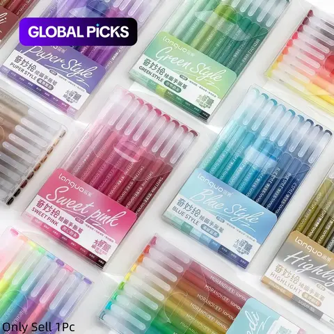 Gel Pen Set, 9-Piece/Box, Aesthetic Pens, Assorted Rainbow Colors for Journaling, Calligraphy, Everyday Writing, Drawing & Coloring Books #GLOBAL PICKS