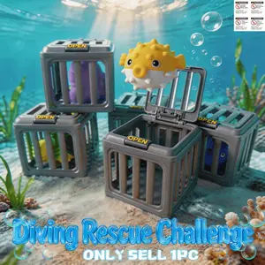 Kids Pool Diving Toys, Water Swimming Dive Pool Game, Toddler Bath Toy Play Set W/ Fish Box Floating Animals, Fun Outdoor Beach Lake Swim Summer Party Gift 3 4 5 6 7 8 10 12 Year Old Boy Girl pool floats  outdoor games