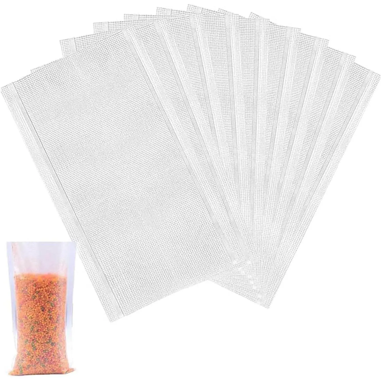 100 count Water Soluble Baits PVA Bags for Solid  (7 * 15CM)